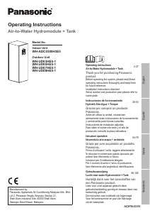 Manual Panasonic WH-UD09HE51 Heat Pump