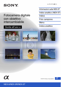 Manuale Sony Alpha NEX-5T Fotocamera digitale