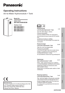 Brugsanvisning Panasonic WH-ADC0309H3E5B Varmepumpe
