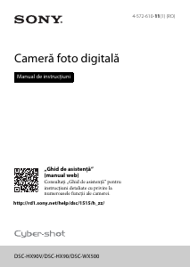 Manual Sony Cyber-shot DSC-HX90V Cameră digitală