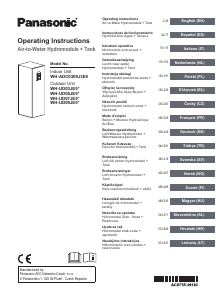 Käyttöohje Panasonic WH-ADC0309J3E5 Lämpöpumppu