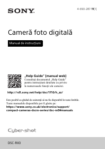 Manual Sony Cyber-shot DSC-RX0 Cameră digitală
