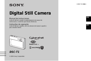 Manual Sony Cyber-shot DSC-T1 Câmara digital