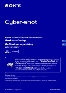 Brugsanvisning Sony Cyber-shot DSC-W35 Digitalkamera