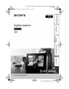Használati útmutató Sony DPF-HD1000 Digitális fényképkeret