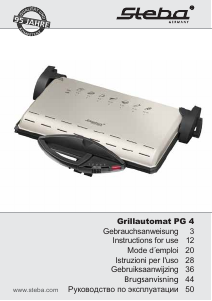 Manuale Steba PG 4 Grill a contatto