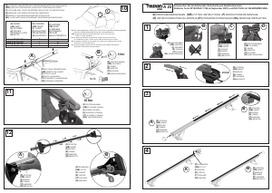 Manual de uso Twinny Load  A 23 Barra de techo