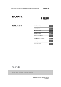 Manuál Sony Bravia KD-55XF7000 LCD televize