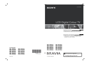 Manual Sony Bravia KDL-26S3020 LCD Television