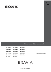 Manual Sony Bravia KDL-32E4000 Televizor LCD