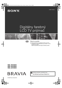 Návod Sony Bravia KDL-32V2500 LCD televízor