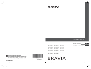 Manual Sony Bravia KDL-32V4720 LCD Television