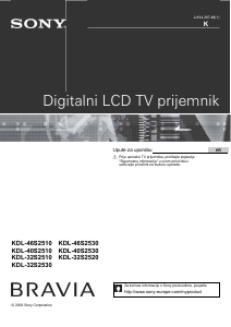 Priručnik Sony Bravia KDL-46S2510 LCD televizor