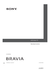 Bruksanvisning Sony Bravia KLV-22S570A LCD TV