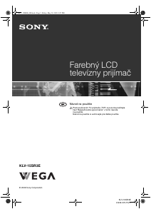 Návod Sony Wega KLV-15SR3E LCD televízor