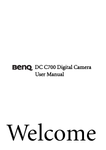Handleiding BenQ DC C700 Digitale camera