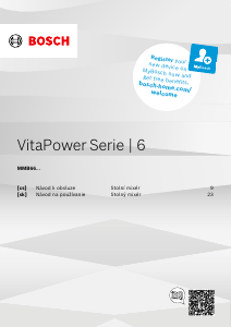 Manuál Bosch MMB6652B VitaPower Mixér