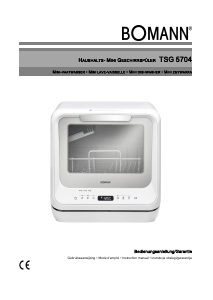 Bruksanvisning Bomann TSG 5704 Diskmaskin
