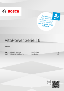 Manuál Bosch MMB6762M VitaPower Mixér