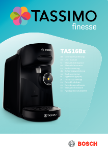 Руководство Bosch TAS16B7GB Tassimo Finesse Кофе-машина