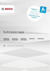 Priručnik Bosch DLN87AC50 Kuhinjska napa