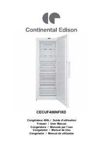 Mode d’emploi Continental Edison CECUF406NFIXD Congélateur