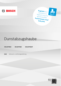 Bedienungsanleitung Bosch DWJ87FN60 Dunstabzugshaube