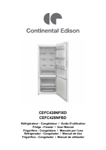 Manual Continental Edison CEFC428NFIXD Fridge-Freezer