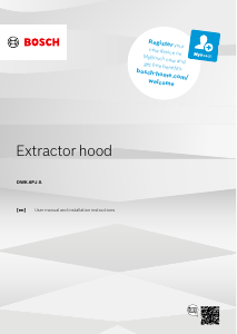 Manual Bosch DWK66PJ60T Cooker Hood