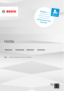 Mode d’emploi Bosch DWK81AN20 Hotte aspirante