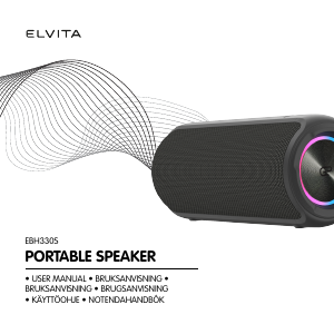 Käyttöohje Elvita EBH330S Kaiutin