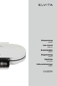 Käyttöohje Elvita CVJ3212V Vohvelirauta