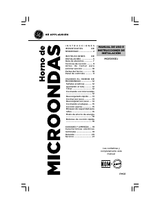 Manual de uso GE MGE09SEJ Microondas