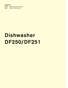 Mode d’emploi Gaggenau DF250761 Lave-vaisselle