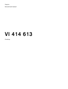 Bruksanvisning Gaggenau VI414613 Häll