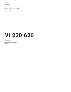 Manual de uso Gaggenau VI230620 Placa