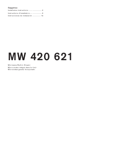 Manual de uso Gaggenau MW420621 Microondas