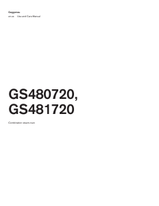 Handleiding Gaggenau GS481720 Oven