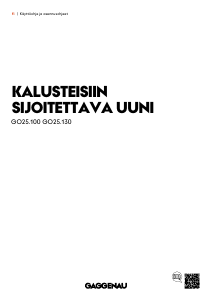 Käyttöohje Gaggenau GO251130 Uuni
