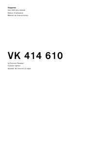 Mode d’emploi Gaggenau VK414610 Cuiseur vapeur