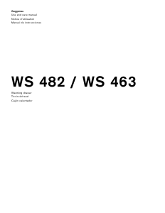 Bruksanvisning Gaggenau WS463710 Värmelådan