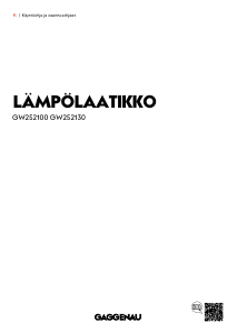 Käyttöohje Gaggenau GW252100 Lämpölaatikko