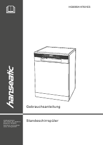 Bedienungsanleitung Hanseatic HG6085A147831ES Geschirrspüler