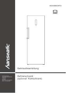 Bedienungsanleitung Hanseatic HGS18560CNFCI Gefrierschrank