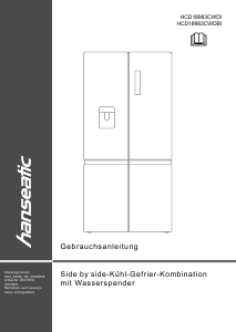 Manual Hanseatic HCD18983CWDI Fridge-Freezer