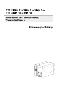 Bedienungsanleitung TSC TTP-246M Pro Etikettendrucker