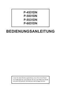 Bedienungsanleitung Triumph-Adler P-5031DN Drucker