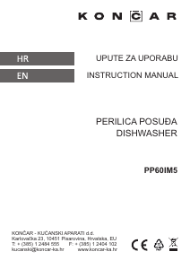 Priručnik Končar PP60IM5 Perilica posuđa