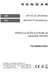 Priručnik Končar PS1486MG15INV Perilica – sušilica
