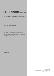 Handleiding LG BUDSLITE Koptelefoon